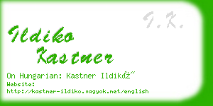 ildiko kastner business card